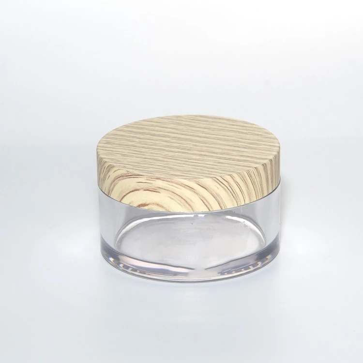clear round wide mouth plastic jars