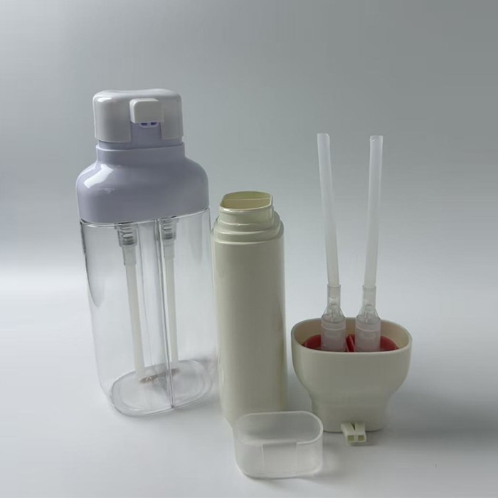 double pump shampoo bottle